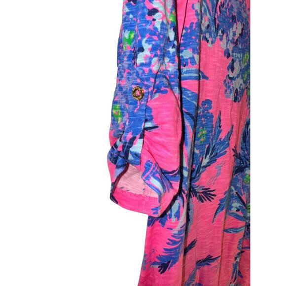 Lilly Pulitzer Womens Pink Floral 3/4 Sleeve Dress Size XSmall - Picture 5 of 7